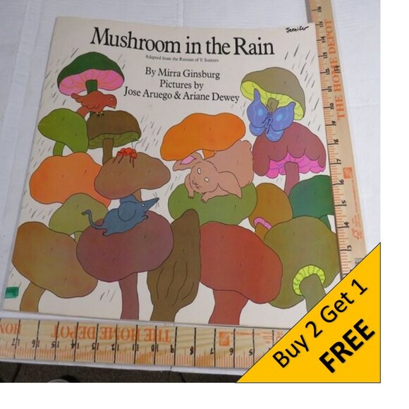 Mushroom in the Rain BIG BOOK (almost 2 feet tall) By Mirra Ginsburg Classroom - Picture 1 of 15